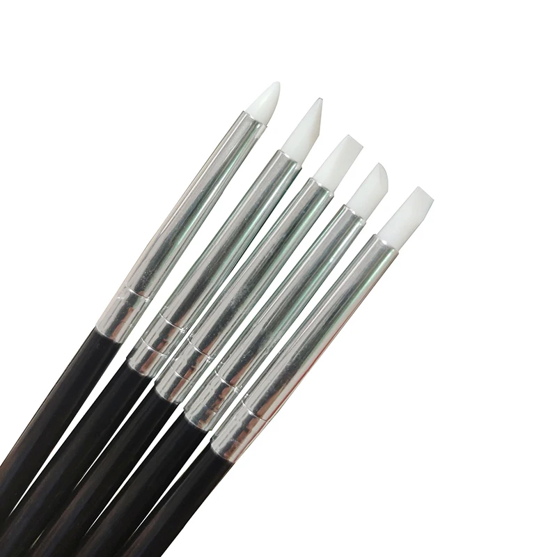 

YanRuo 5pcs Silica Gel Pen Paintbrush Pottery Handicrafts Graffiti Diy Tools Pottery & Ceramics Tools Combination Nail Art Brush
