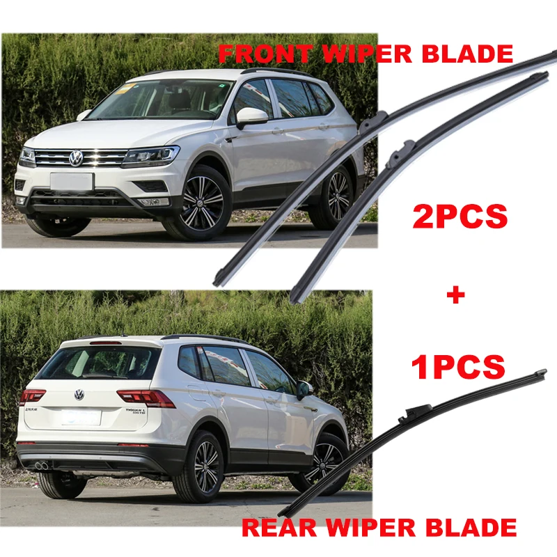 RAINFUN 30“+26“R Front Wiper Blade and 16" rear wiper blade for Renault Vel Satis 2002-2010 - Цвет: B-FRONT-REAR WIPER