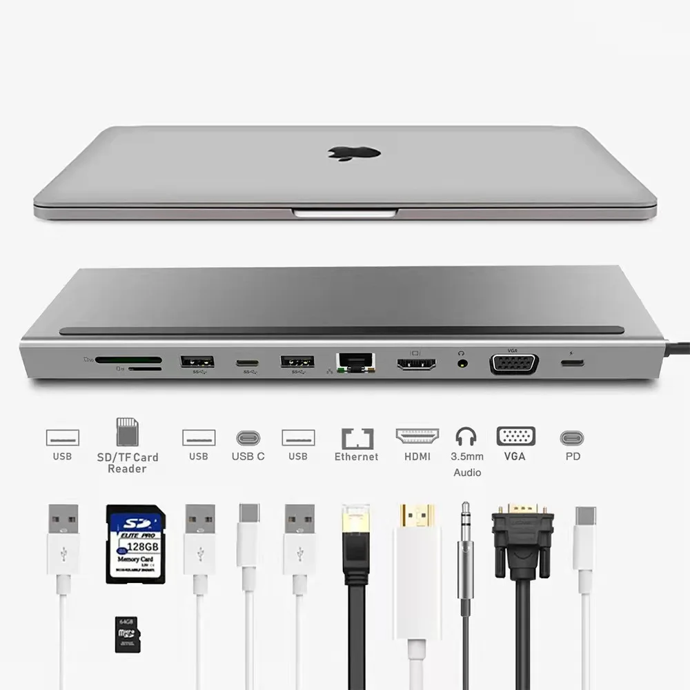 Usb c концентратор hdmi. Док станция USB-C HDMI USB 3.0. Концентратор USB-Hub c HDMI Type-c 11 в 1 для MACBOOK. Type c Hub dell.