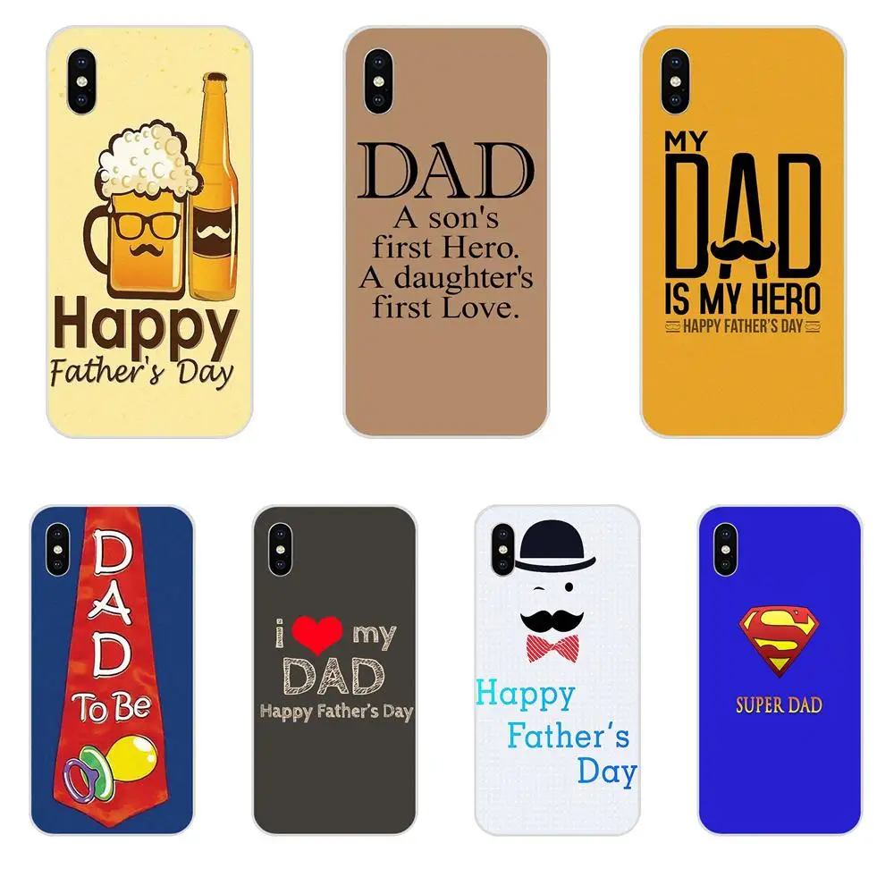 

Fathers Day Fundas Phone Case Cover For Apple iPhone 4 4S 5 5C 5S SE 6 6S 7 8 Plus X XS Max XR