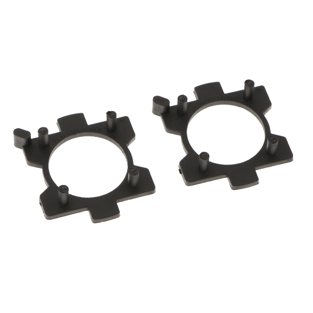 2X Plastic Car H7 LED Headlight Bulb Base Holder Metal Clips Wedge Bracket Connector Bases Adapter for Mazda CX5 CX7