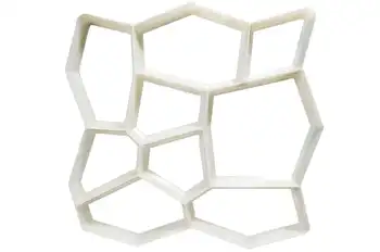 

Mold for garden tracks curly