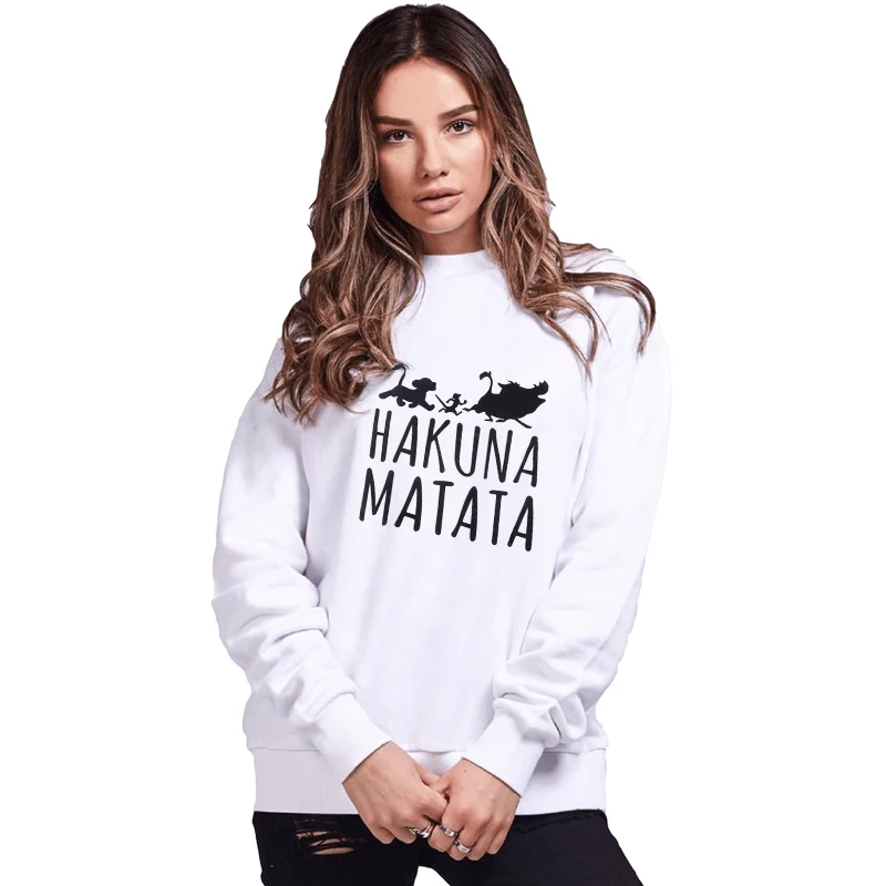 Новый женский модный свитшот с длинным рукавом и принтом льва Свитшот в стиле