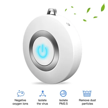 

Wearable Air Purifier Necklace Mini Portable USB Air Cleaner Negative Ion Generator Low Noise Air Freshener