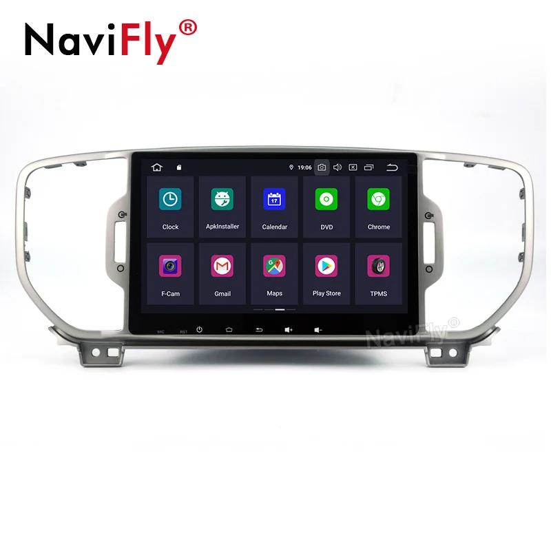 Sale android9.0 Quad Core car dvd MUltimedia player for KIA sportage 2016 2017 KX5 gps navigation 1 din car stereo head unit 1