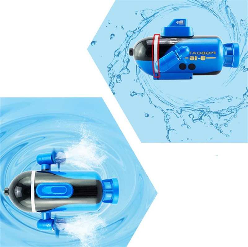 Мини радиоуправляемая модель подводной лодки с беспроводной зарядкой и пультом дистанционного управления, детские игрушки, детский подарок, ванна для ныряния, забавная игра в воду