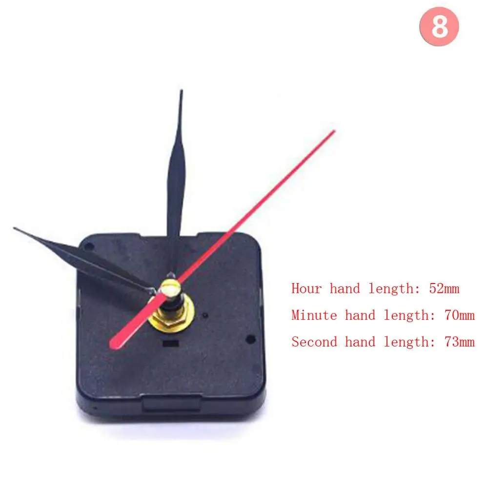 Бесшумные кварцевые часы механизм с часами руки настенные часы Ремонт Запчасти Аксессуары - Цвет: 08
