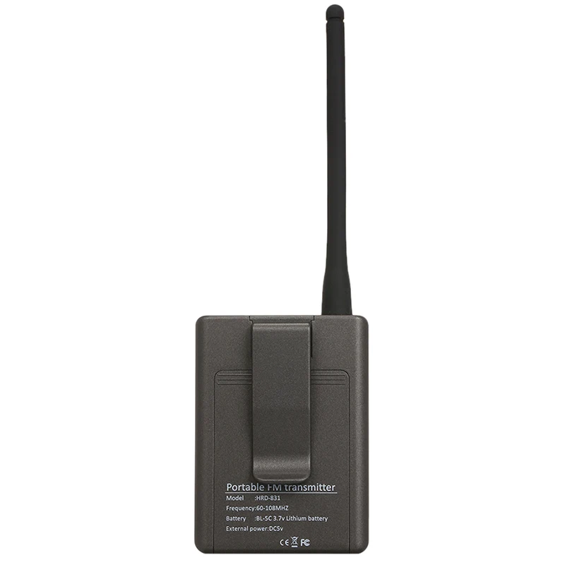 AABB-HanRongDa, HDR-831, стерео, цифровой, fm-передатчик, мини, FM радио станция, вещание с микрофоном, аудио запуск, 500 метров, TF карта, Sl