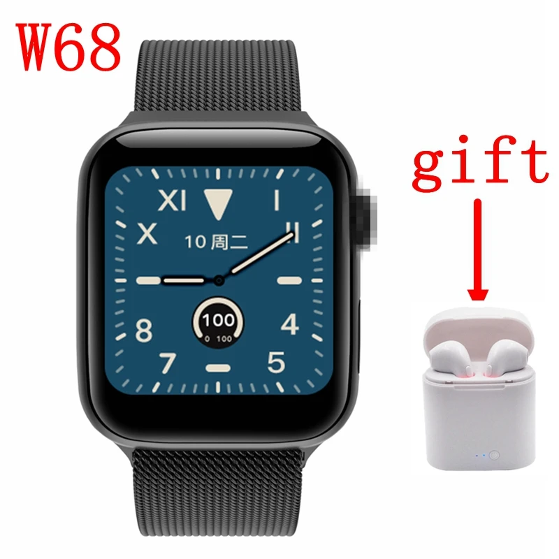Часы 5 IWO 12 Pro Bluetooth Смарт часы W68 1:1 Смарт часы 44 мм чехол для Apple iOS Android телефон сердечного ритма PK IWO 11 lite P70 - Цвет: 12
