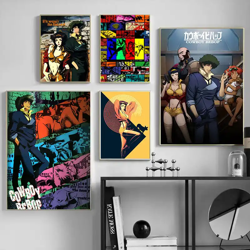 Home Decor Animation Cowboy Bebop Role Painting Canvas Print Home Decor Animation Cowboy Bebop Role Painting Canvas Print