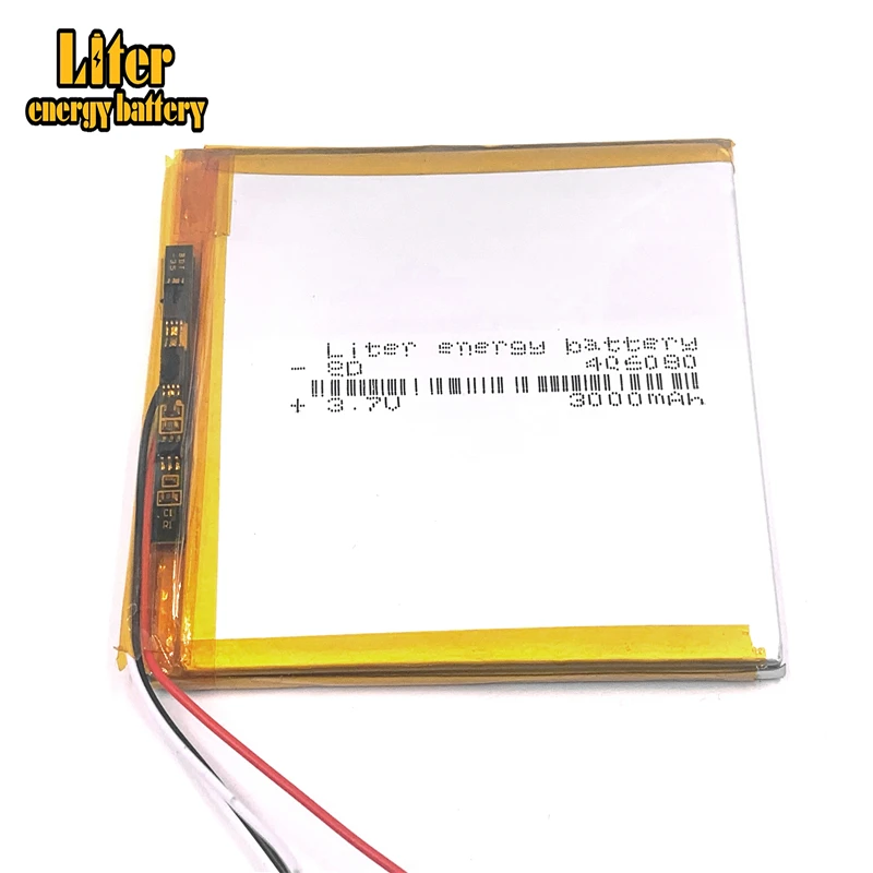 3wire 406080 3.7V 3000MAH Lithium polymer Battery with Protection Board For VX787 VX530 VX540T VX585