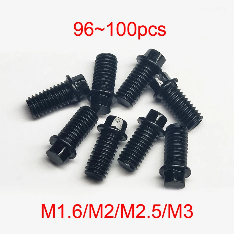 M1.6/M2/M2.5/M3 серебро/черный внешний шестигранный винт Длина 3/4/5/6/8/18 мм шарик замок