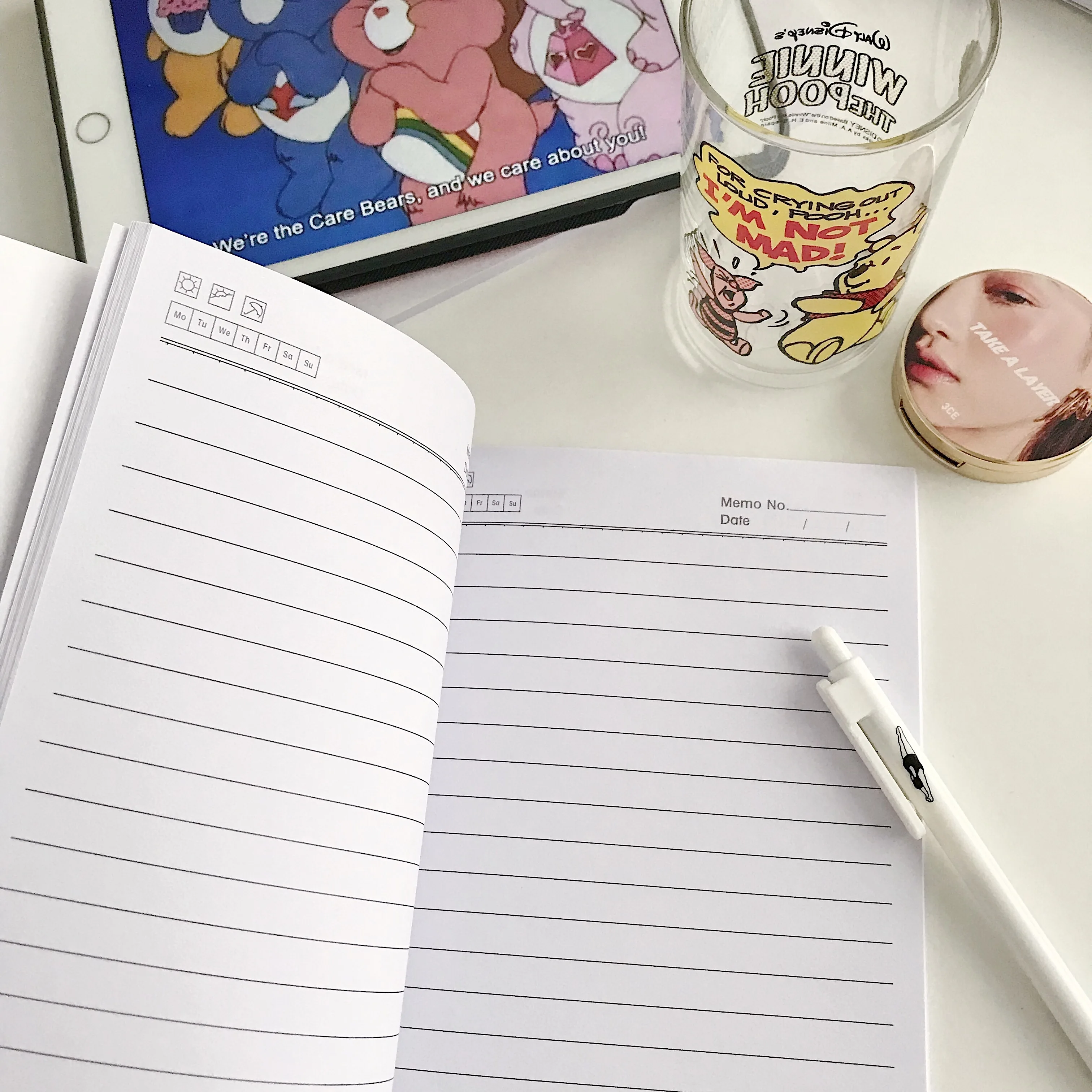 SIXONE 80 Sheets Ins Smile Cherry Clouds Notebook Simple Style Handbook Korea Kawaii Student Diary Line Book School Stationery SIXONE 80 Sheets Ins Smile Cherry Clouds Notebook Simple Style Handbook Korea Kawaii Student Diary Line Book School Stationery
