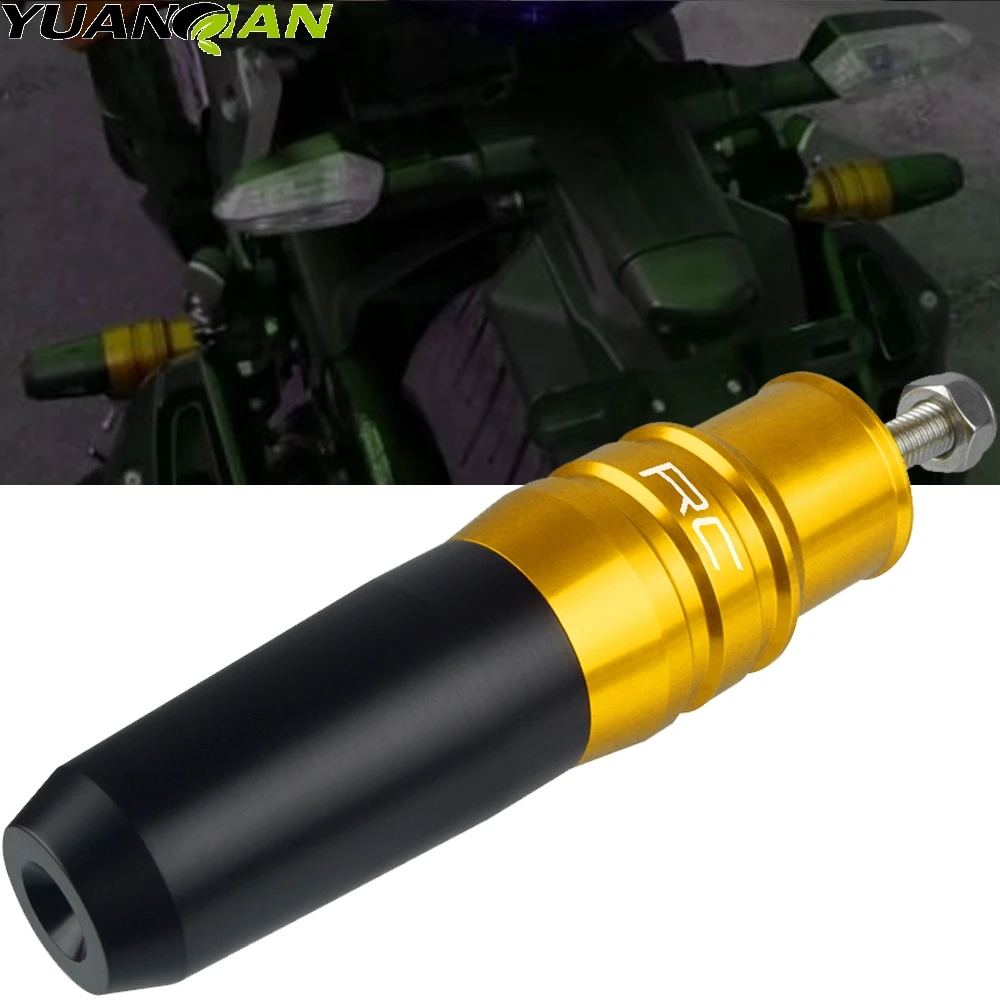 

Мотоцикл CNC, алюминиевая рама, аварийные прокладки для 390 RC 390 390 RC390 2017 2018, выхлопные слайдеры, защита от ударов, RC логотип