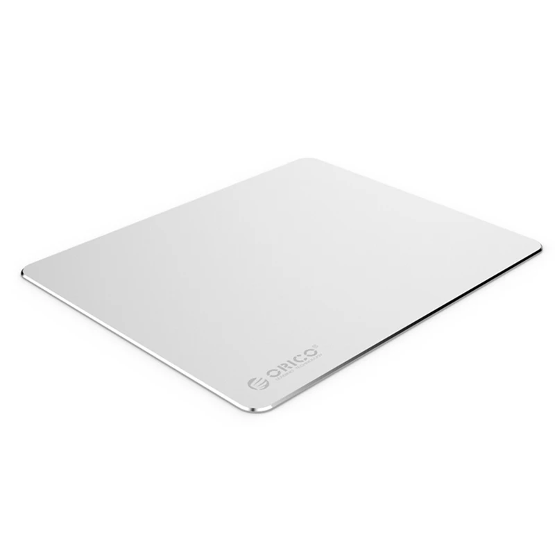 ORICO Aluminum Mouse Pad Game Durable Office Metal Computer Mouse Pad Silver Aluminum Alloy+ Silicone - Цвет: Silver
