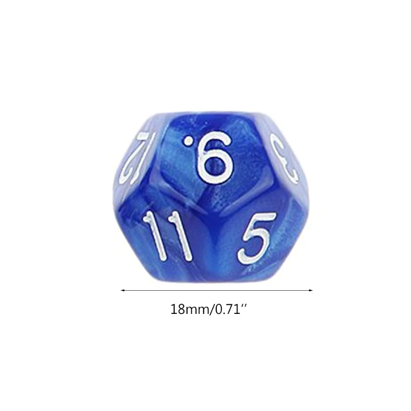 10pcs 12 Sided Dice D12 Polyhedral Dice Family Party RPG Board Game Accessories acrylic dice game dice dice set