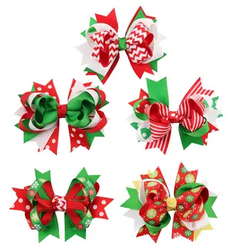 

5Pcs Fashion Bowknot Hairpin Colorful Hair Clips Women Decorative Hair Accessory