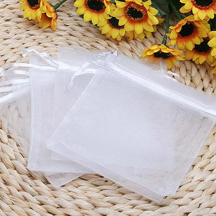#*Cheap Handmade Snow Gauze Bag Can Be Installed Smoke Candy Gauze Bag Red Eggs Dried Flower Makeup Packaging 7X9 Gauze Bag Sub