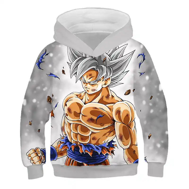 white dragon ball z hoodie
