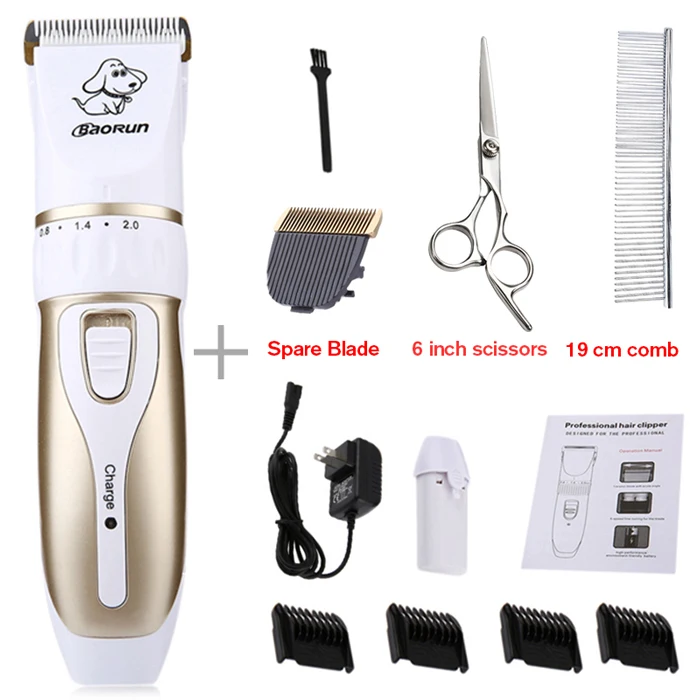 P3 Scissor Kit US Профессиональная машинка для стрижки собак триммер для волос Электрический инструмент для стрижки собак перезаряжаемый Триммер для кошек машинка для стрижки собак EU - Цвет: P3 Scissor Kit US