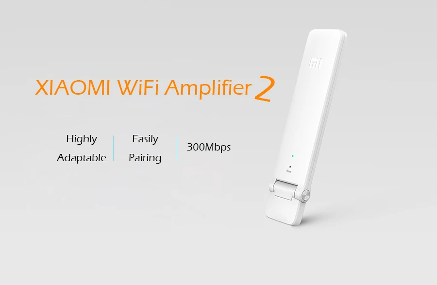 Xiaomi Wi-Fi ретранслятор 2 усилитель-удлинитель 2 Универсальный Repitidor Wi-Fi адаптер 300 Мбит/с 802.11n Беспроводной усилитель сигнала WiFi сигнала