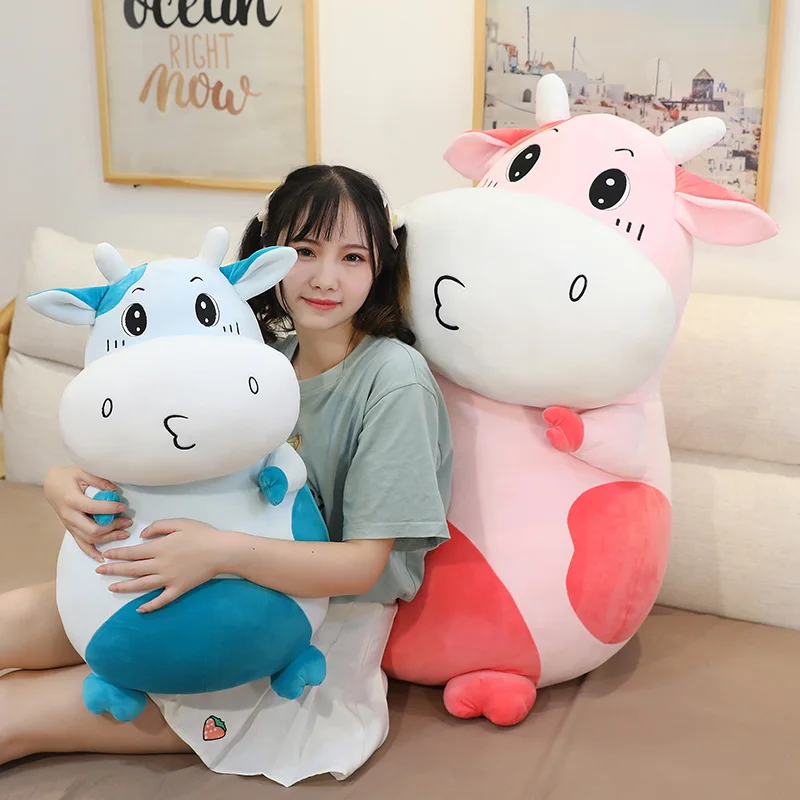 

Игрушка Корова с маленьким ртом 30/50 см, мягкая плюшевая кукла в стиле аниме, милая корова, подарок для влюбленных на День святого Валентина