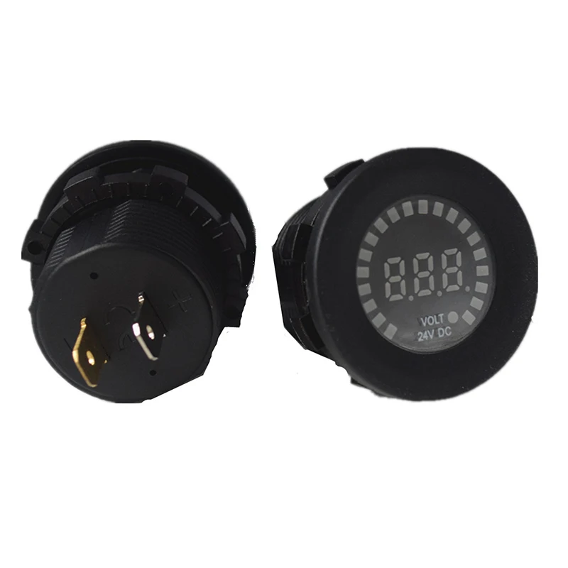DC 12 V-24 V светодиодный Панель цифровой Напряжение метр Дисплей вольтметр для автомобиля мотоцикла, профессиональный Калибр