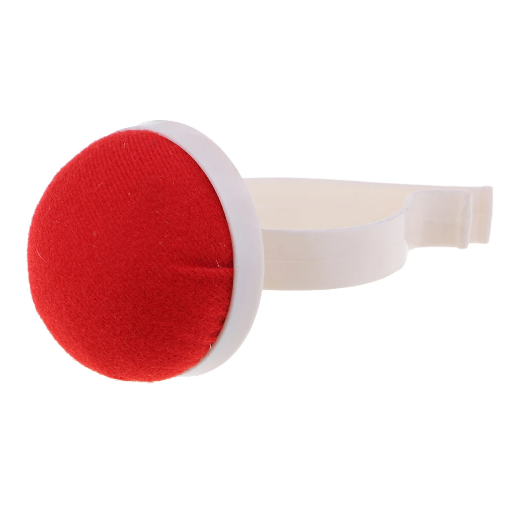 Red Needle Sewing Pin Cushion Wrist Strap Tool Button Storage Holder, 1Pcs