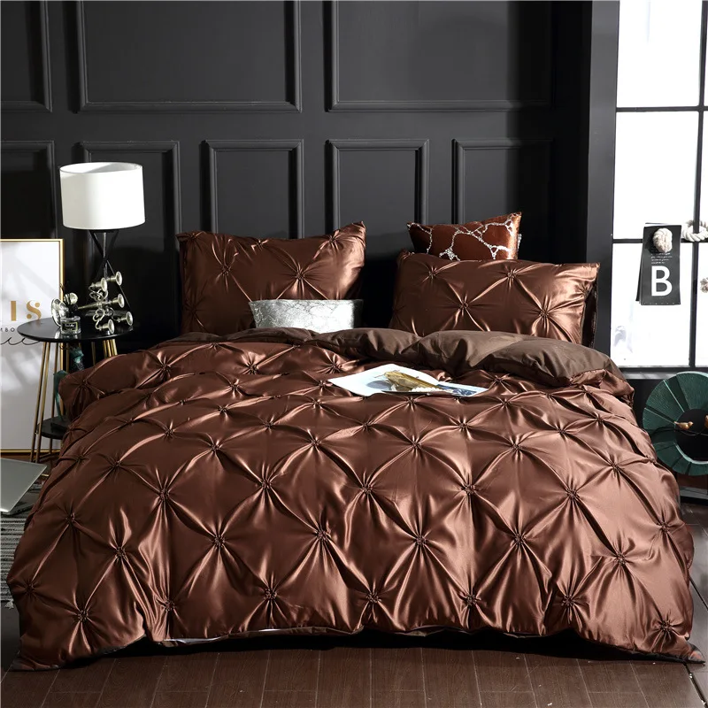 Luxury Bed Set Comforter Bedding Sets White King Duvet Cover Set With Pillowcase Bed Sheet Home Texile