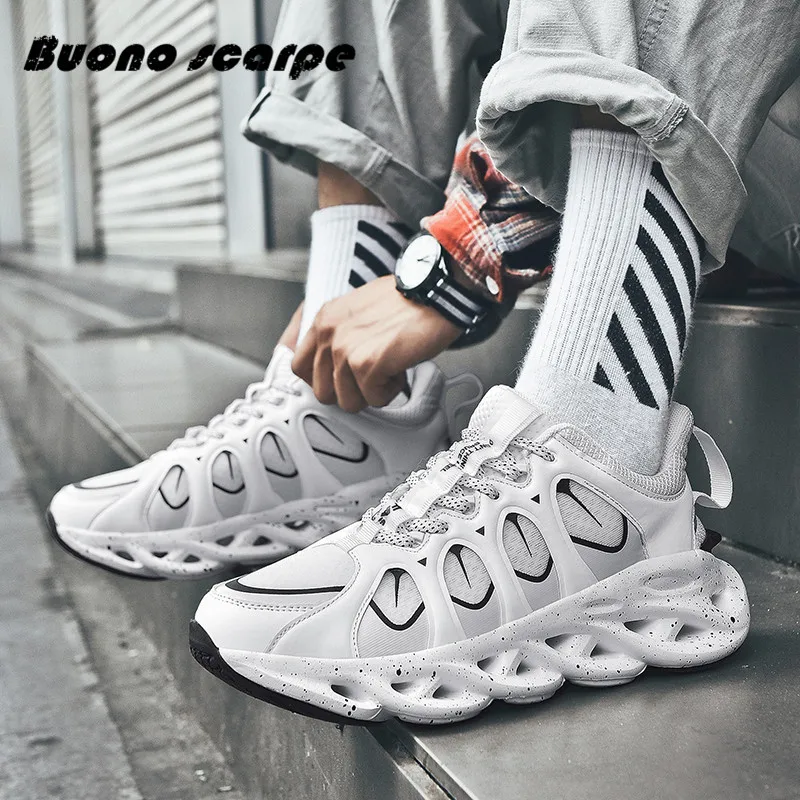 

Buonoscarpe Summer Fashion Mixed Colors Sneakers Man For Adult Individuality Breathable Mesh Casual Shoes Male Trend Footwear