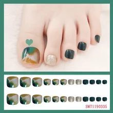 Маникюрные палочки полностью готовой продукции, деконструируемые, пригодные для носки, водонепроницаемые, для ногтей, шт., для ног, Кончики ногтей, патчи для ногтей, 14