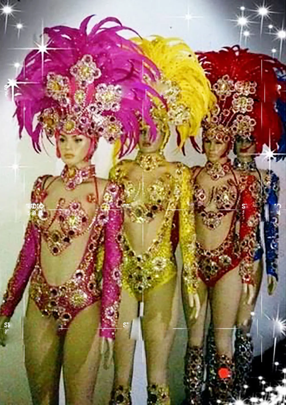 

Amusement park summer party samba feather costume gogo show Nightclub singer dancer performance Role costume