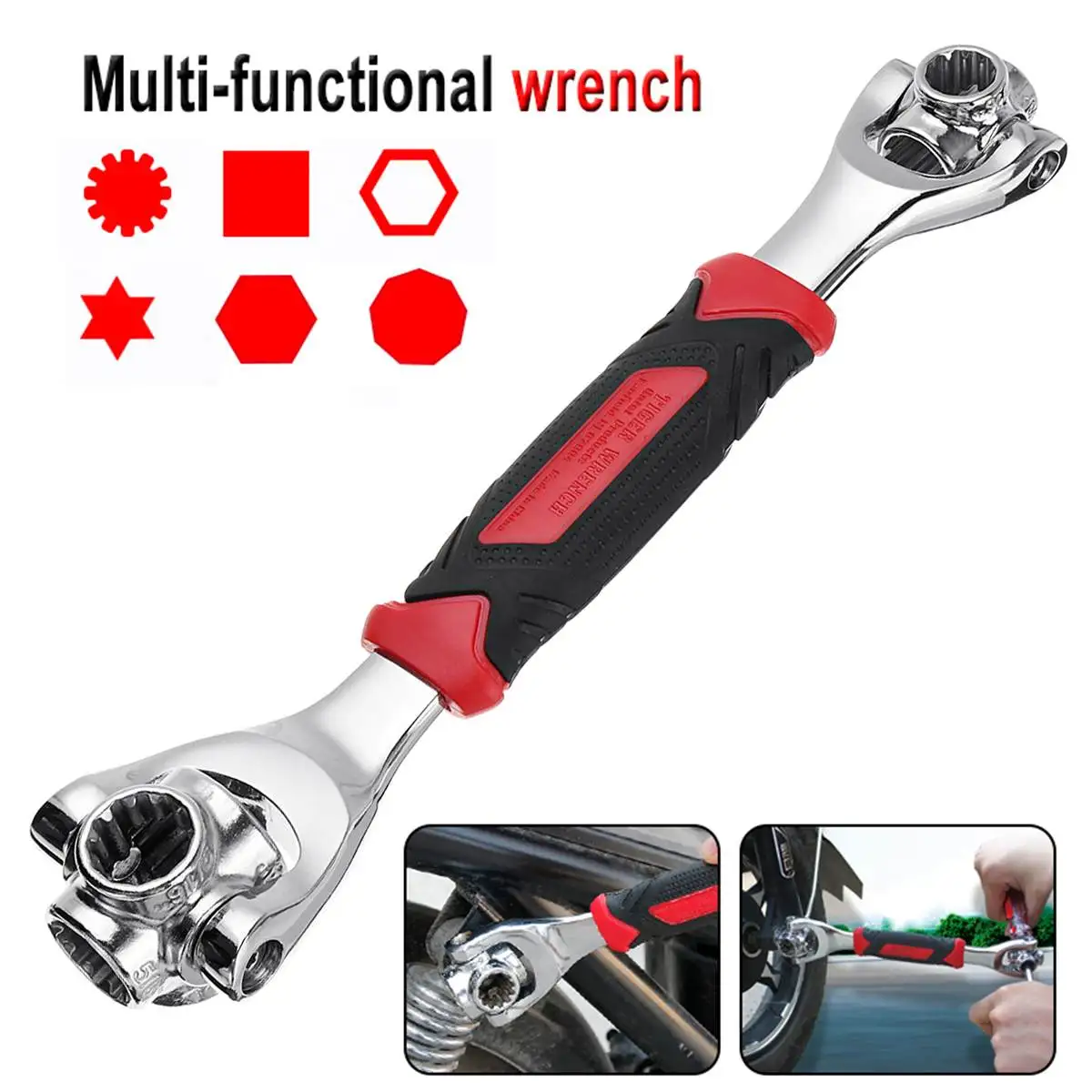 

48 in 1 Multi-function Wrench for Spline Bolts All Size Torx 360 Degree Socket Tools Car Auto Motorcycle Bike Repair Tool