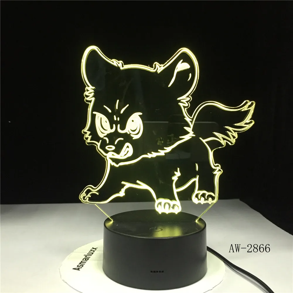 Прекрасный кот Модель 3D светодиодная лампа 7 цветов Настольная лампа инновационный продукт с сенсорной кнопкой для друзей дети подарок на день рождения AW-2866