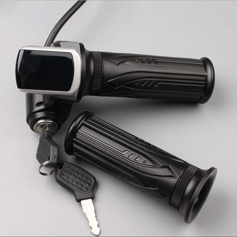5V Speed Adjustment Throttle Handlebar Grip LED Meter Electric Bicycle Component IP54 Waterproof e-bike parts