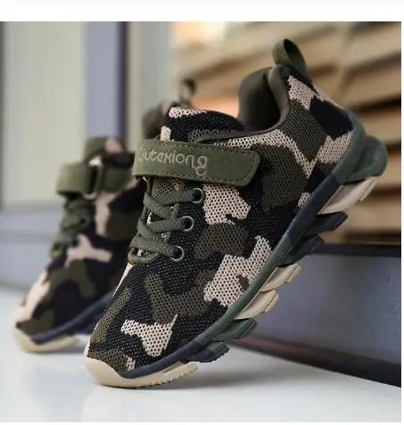 

Kids Sneakers Boys Children Sports Shoes Casual Boy Sneakers Camouflage Kids Shoes For Children Girls Air Mesh Outdoor Trainers