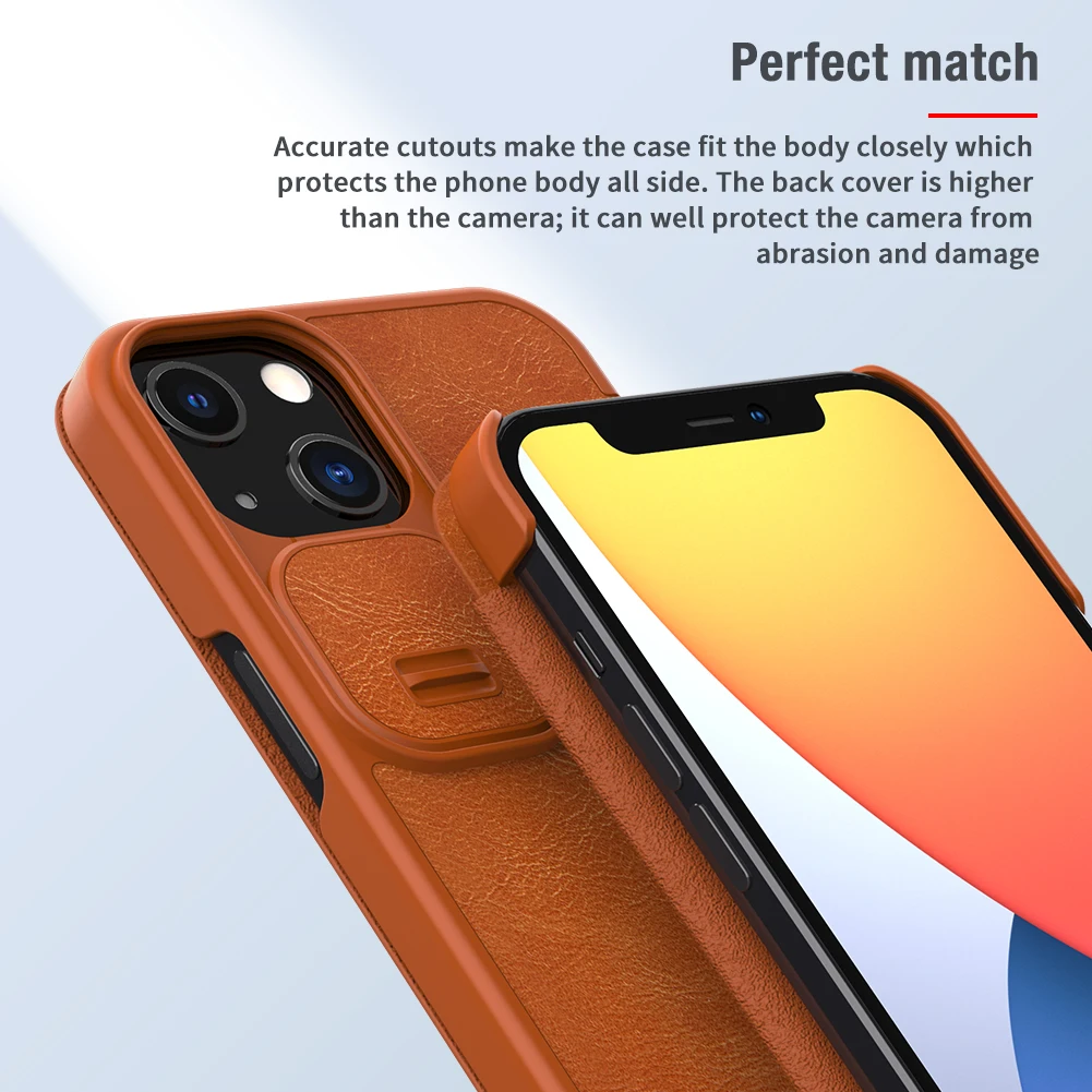 Nillkin Etui En Cuir A Rabat Pour Iphone 13 Pro 13 Mini Pochette Pour Cartes Cadran De Protection Anti Choc Pour Telephone Aliexpress