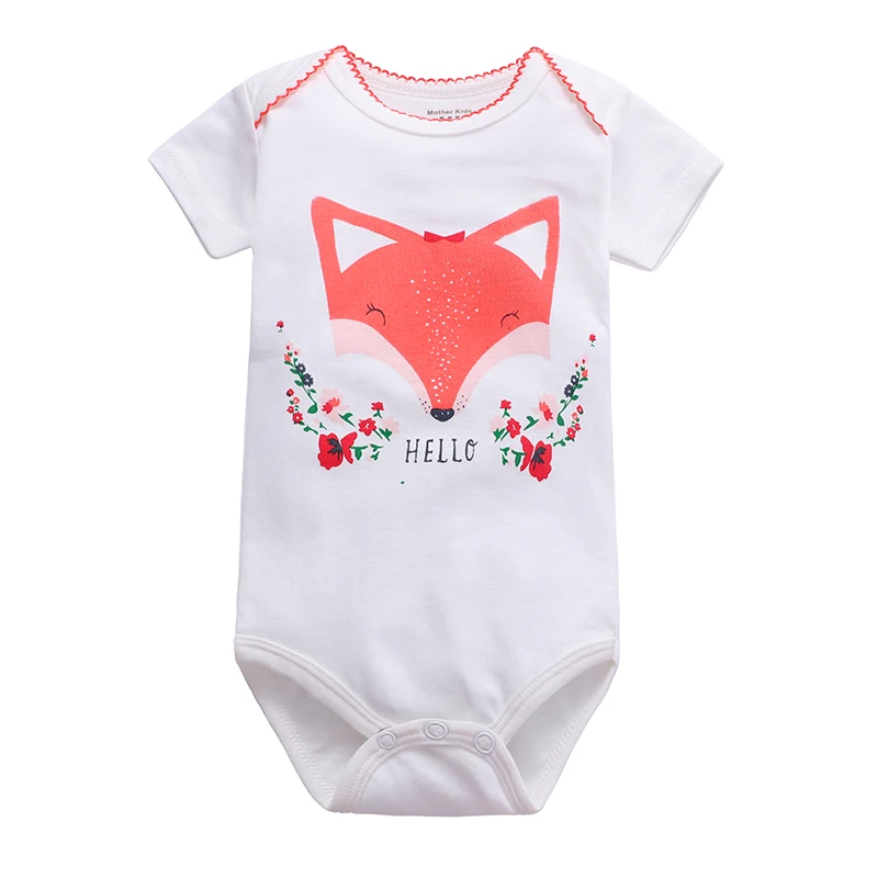 Baby Bodysuits 100% Cotton Infant Body Short Sleeve Clothing Similar Jumpsuit Cartoon Printed Baby Boy Girl Clothes
