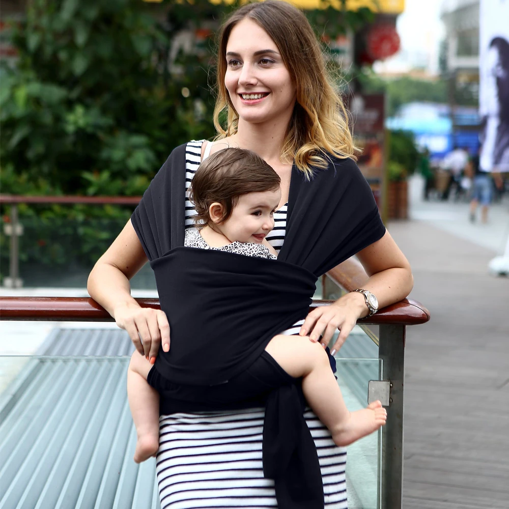 Baby Wrap Baby Carrier Sling- Original Stretchy Infant Sling, Perfect for Newborn Babies and Children up to 35 lbs - Цвет: BC0004