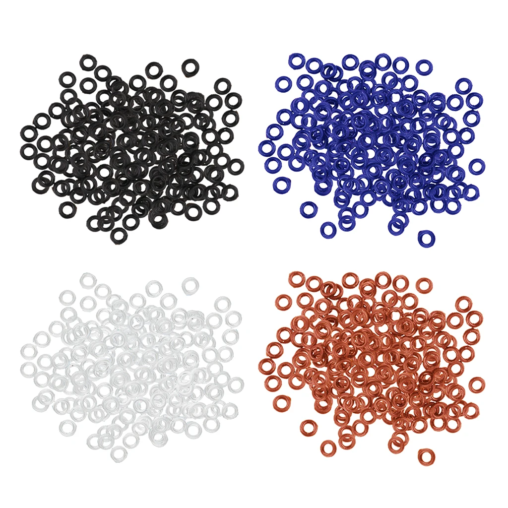 200 Count Rubber O Rings for 2BA Aluminum  Stems Shafts Tightening