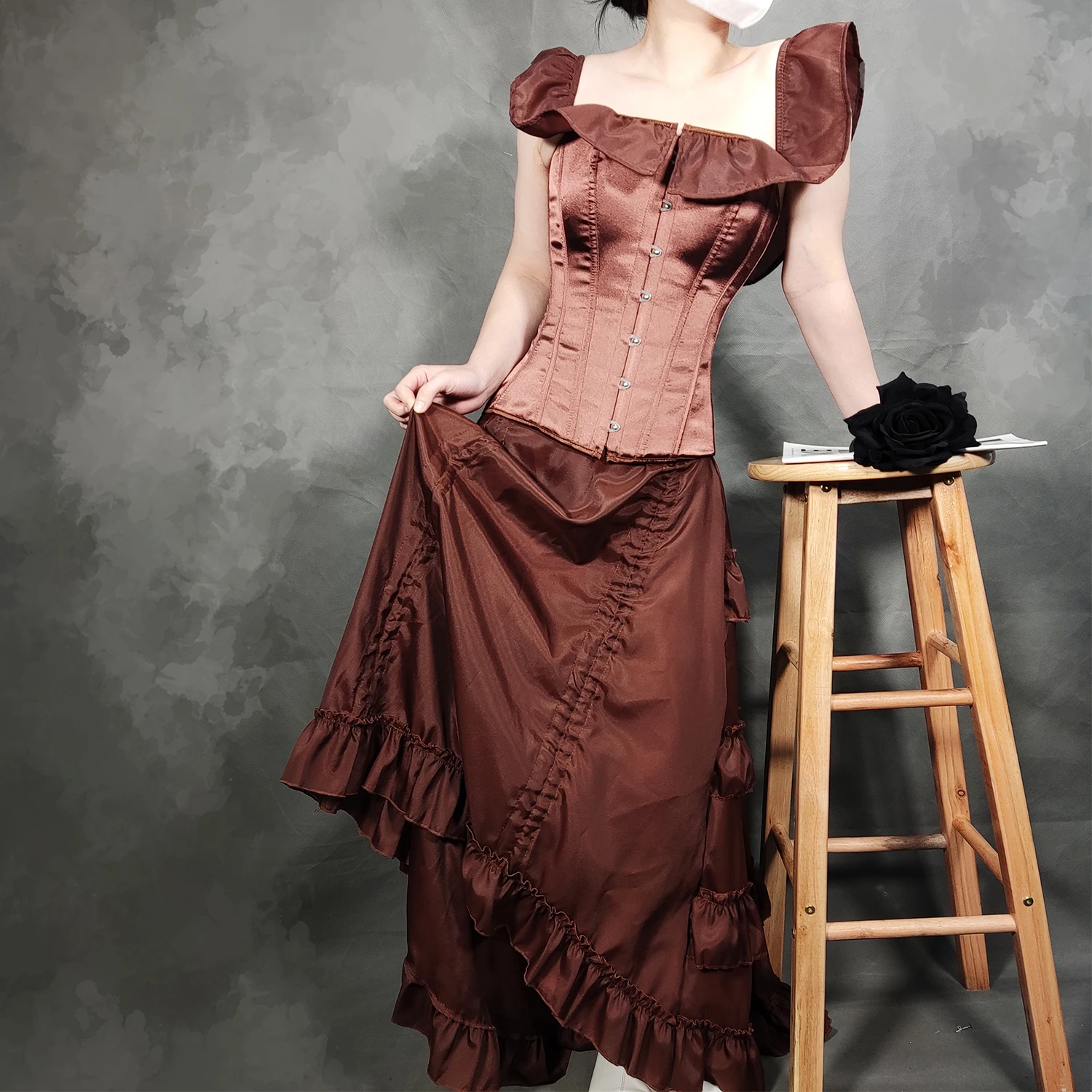 Steampunk Corset Dress Bustier Gothic Corselet Sexy Corsets Women