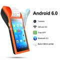 PDA Handheld Terminal 5 5 inch touch screen tablet Drahtlose tragbare android bluetooth 58mm thermo belegdrucker android-in Drucker aus Computer und Büro bei