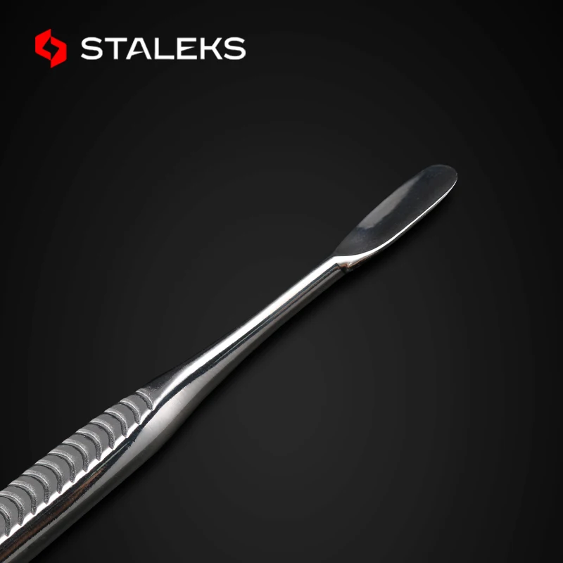 Stainless Steel Nail Cuticle Spoon Pusher Profession Double Head Dead Skin Remover Knife Manicure Nail Art Tool STALEKS PC-20-1