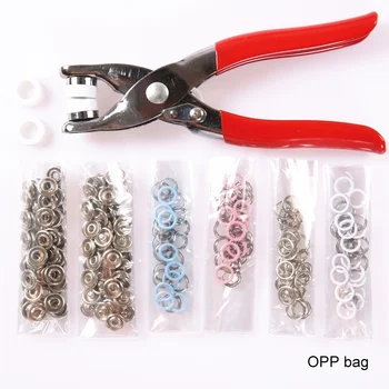 

Diameter Snap Fasteners Tool Kit With Hand Pressing Pliers For Bibs Rompers Baby Clothes DIY Projects