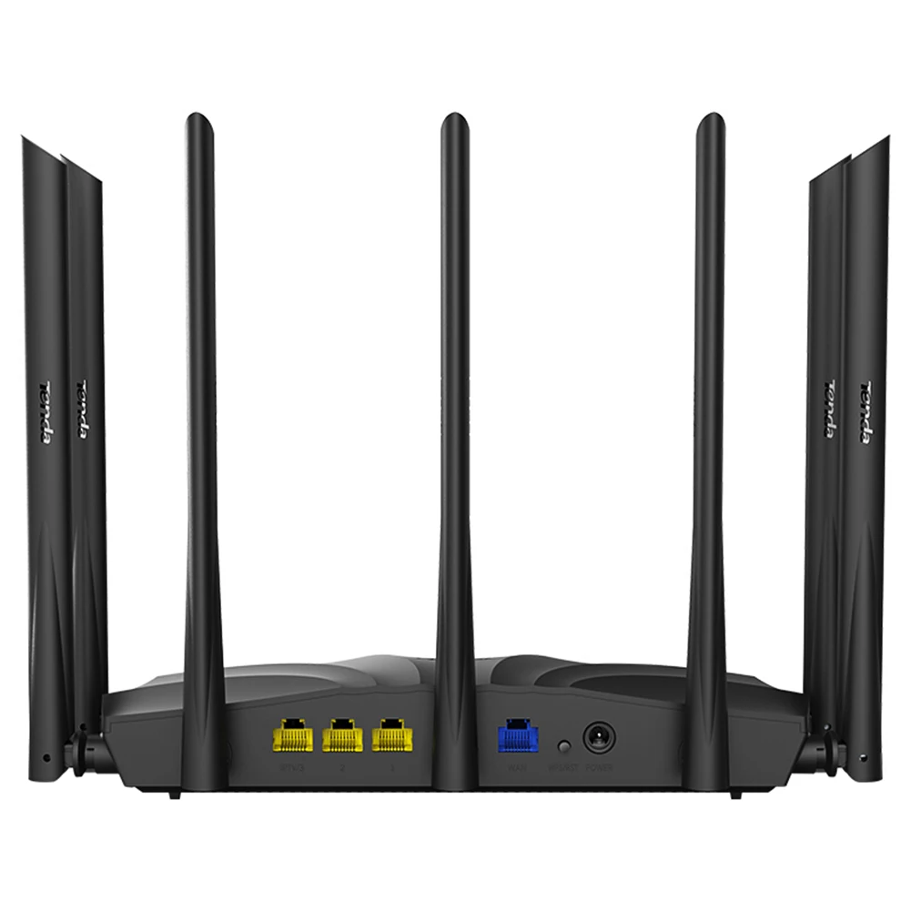 best wifi router Tenda AC23 2100M Gigabit Dual WiFi Router Không Dây 2.4 + 5GHz Repeater Vùng Phủ Sóng Rộng Hơn Mạng Nối Dài với 7x 6dBi internet amplifier best buy