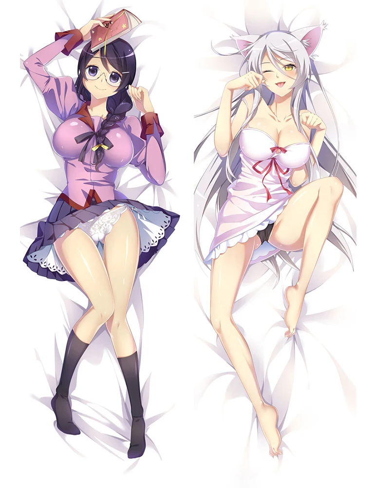Original Bakemonogatari Anime Characters Sexy Girl Hanekawa Tsubasa Pillow Cover Monogatari Body Pillowcase Pillow Case Aliexpress
