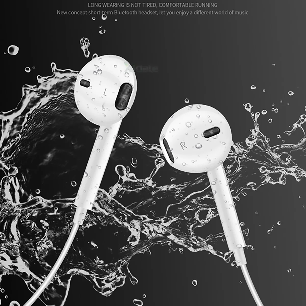 Беспроводные наушники Bluetooth для телефона IPhone Xiaomi Meizu samsung наушники с шейным ремешком спортивные с микрофоном гарнитура