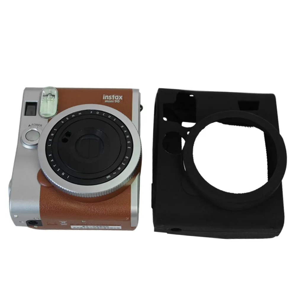 Резиновый защитный силиконовый чехол, мягкий чехол для камеры для Fujifilm Instax Mini 90 NEO, защитная рамка для камеры, кожаный чехол