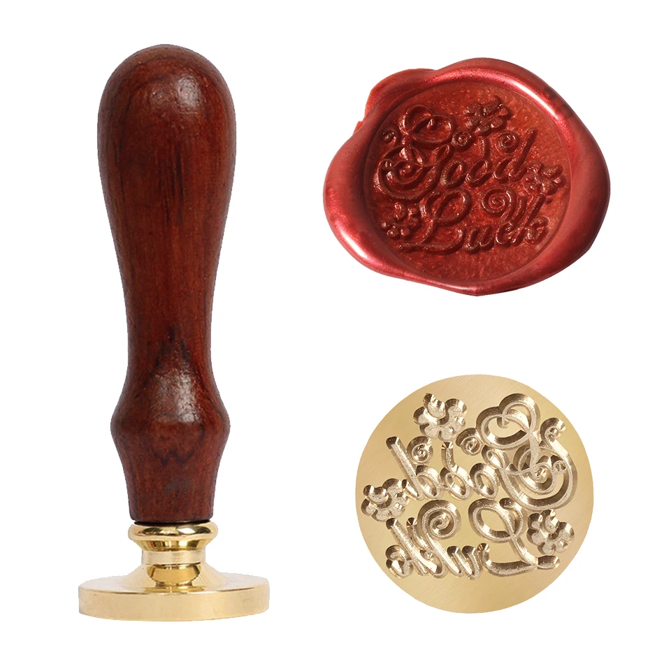 Tree Pattern Wax Seal Stamps Retro Happy Birthday Antique Wooden Sealing Scrapbooking Sollos stempel Craft Wedding Decorative 