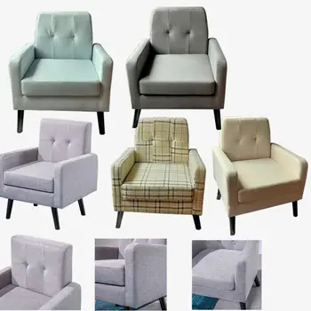 

anjohn Fabric Tub Chair Armchair Livingroom Dining Room Office Coffee Lounge Chairs ship to EU Fast delivery